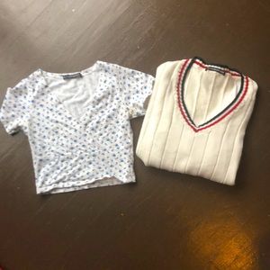 Brandy Melville crop and sweater